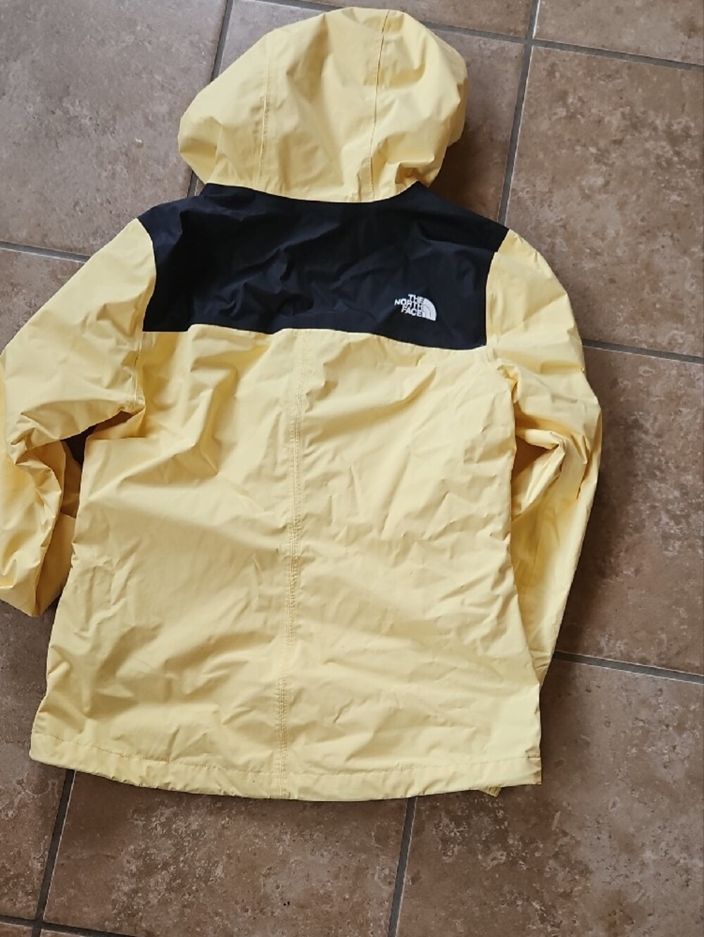 The North Face Yellow and Black Hooded Shell Jacket - Picture 7 of 11